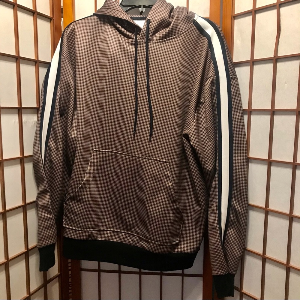 Urban Outfitters Houndstooth Pullover Hoodie